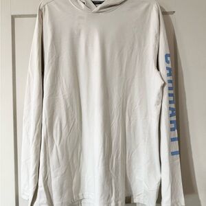 Carhartt Force Relaxed Fit Midweight Long-Sleeve Logo Graphic Hooded T-Shirt